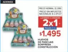 Huevos de Pascua Sorpresa Construccion