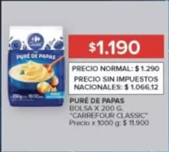 Carrefour - PURÉ DE PAPAS