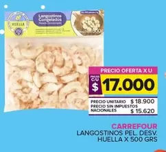 X$ - Langostinos Congelados