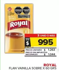 Royal - FLAN VAINILLA SOBRE