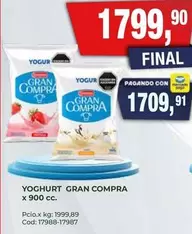 Gran Compra - YOGURT GRAN COMPRA