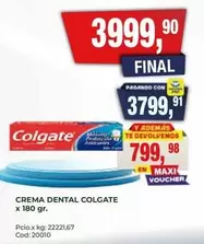 Colgate - CREMA DENTAL COLGATE