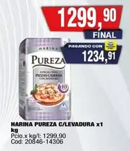 Pureza - HARINA PUREZA C/LEVADURA x1 KG