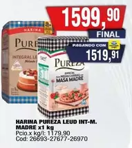 Pureza - HARINA PUREZA LEUD INT-M. MADRE x1 kg