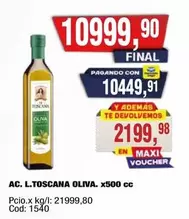AC. L.TOSCANA OLIVA. x500 cc