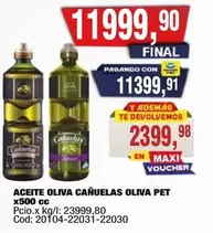 cañuelas - Aceite Oliva Cañuelas Oliva PET