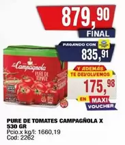 X$ - PURE DE TOMATES X 530 GR