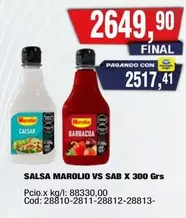 Marolio - Salsa  VS Sab X 300 Grs