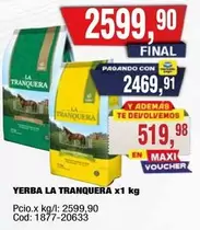 La Tranquera - YERBA LA TRANQUERA x1 kg