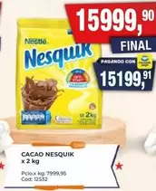 Nestlé - CACAO NESQUIK
