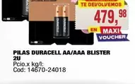 Duracell - PILAS AA/AAA BLISTER 2U