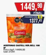 Castell - ACEITUNAS CASTELL VER.RELL 100 gr