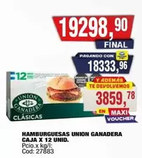 union ganadera - HAMBURGUESAS
