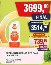 Off - REPENTE CREMA OFF FAMILY X 196 GR