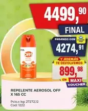 Off - REPENTE AEROSOL OFF X 165 CC