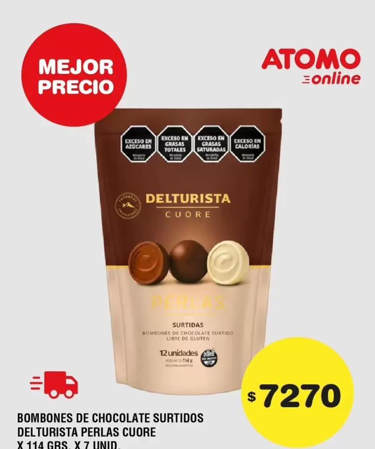 X$ - BOMBONES DE CHOCOLATE SURTIDOS PERLAS CUORE