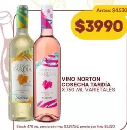 Norton - VINO NORTON COSECHA TARDÍA