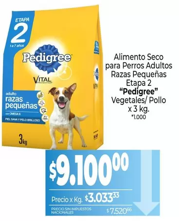 Pedigree - Alimento Seco para Perros Adultos Razas Pequeñas Etapa 2