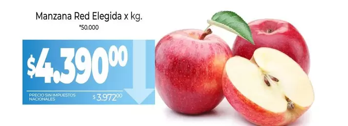 X$ - Manzana Red Elegida