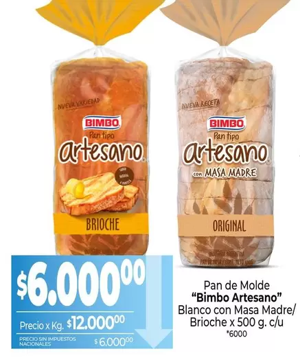 Bimbo - Pan de Molde " Artesano"