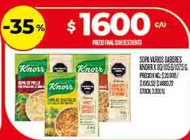 Knorr - Sopa Varios Sabores