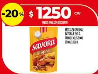 Savora - Mostaza Original