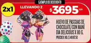 X$ - HUEVO DE PASCUAS DE CHOCOLATE/CON MANI
