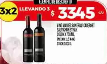 Malbec - VINO MALBEC BONARDA / CABERNET SAUVIGNON SYRAH