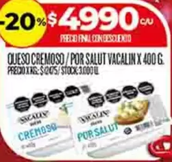 Vacalin - QUESO CREMOSO / POR SALUT