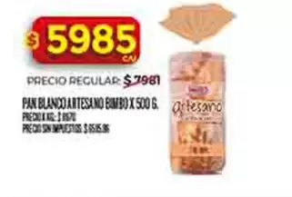 Bimbo - PAN BLANCO ARTESANO