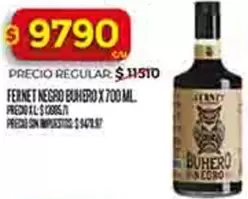 Negro - FERNET NEGRO BUHERO