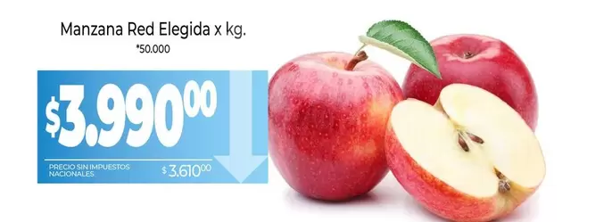 X$ - Manzana Red Elegida