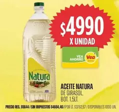 Natura - Aceite de Girasol