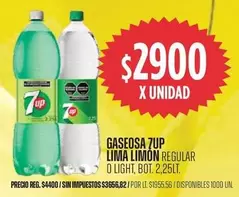 7Up - Gaseosa 7UP LIMA LIMÓN