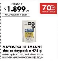 X$ - Mayonesa clásica doypack