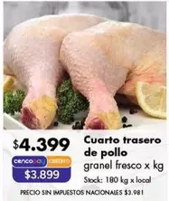 X$ - Cuarto trasero de pollo