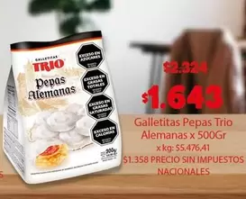 Trio - Galletitas Pepas Alemanas