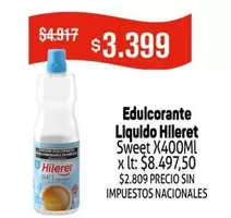 Hileret - Edulcorante Liquido
