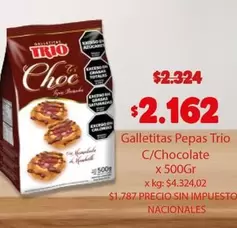 Trio - Galletitas Pepas C/Chocolate
