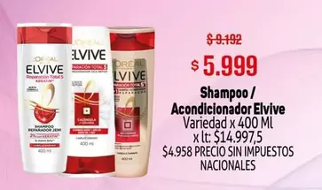 Elvive - Shampoo / Acondicionador