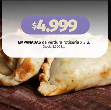 X$ - EMPANADAS DE VERDURA