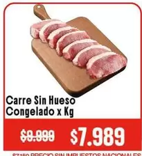 X$ - Carre Sin Hueso Congelado