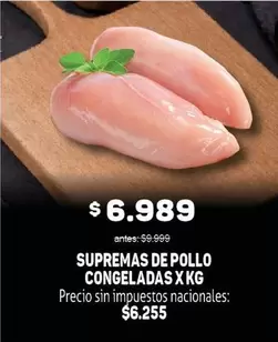 Supremas de Pollo Congeladas
