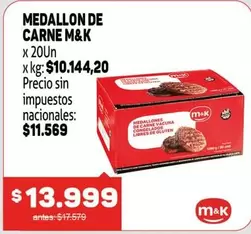 M&K - MEDALLON DE CARNE