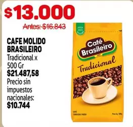 X$ - CAFÉ MOLIDO BRASILEIRO TRADICIONAL