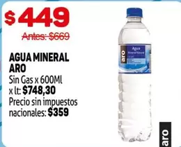Aro - AGUA MINERAL Sin Gas