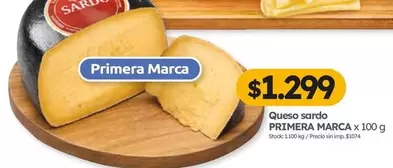 Primera marca - Queso sardo