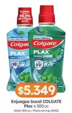 Colgate - Enjuague bucal PLAX