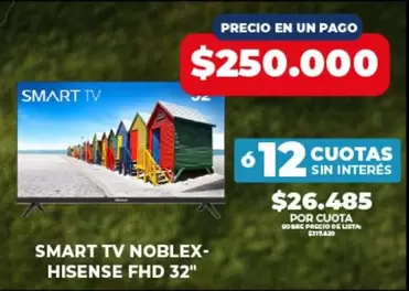 Noblex - SMART TV FHD 32"