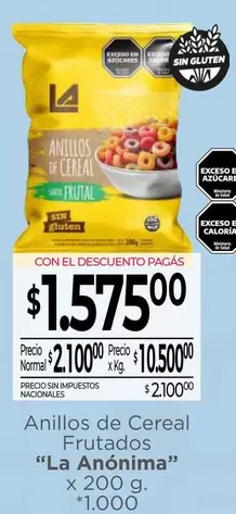 La Anónima - Anillos de Cereal Frutados
